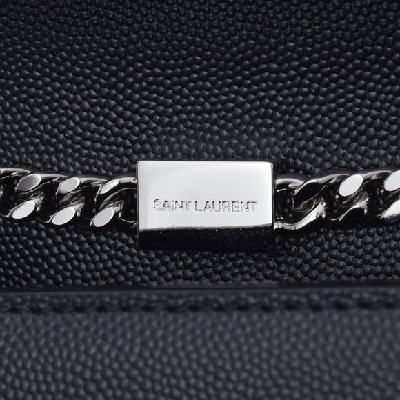 Yves Saint Laurent Kate Small Silver Hardware Leather Shoulder Bag Black - Picture 8 of 9